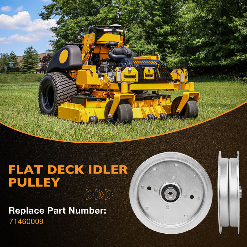 71460009 Flat Idler Pulley for Wright Commercial Lawn Mower
