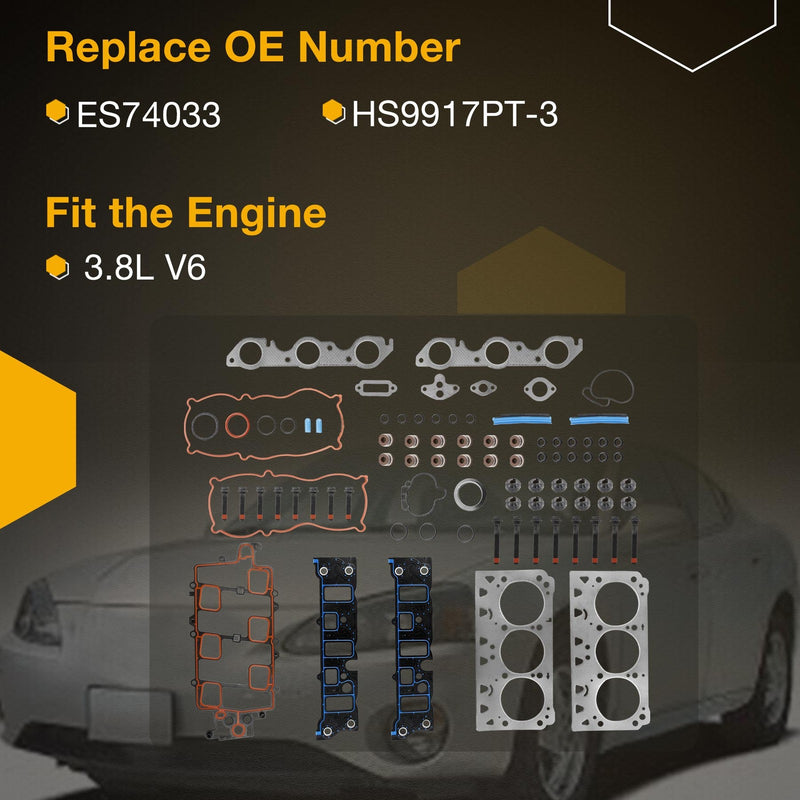 3.8L MLS Head Gasket Set With Bolts For Chevrolet Impala Pontiac Buick 1997 2005
