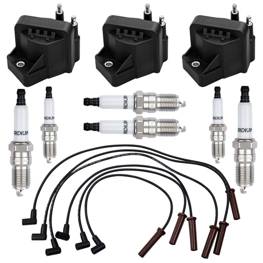 DURAFORCE DR39 Ignition Coils Iridium Spark Plugs Wires For Chevy Impala Buick 99 09