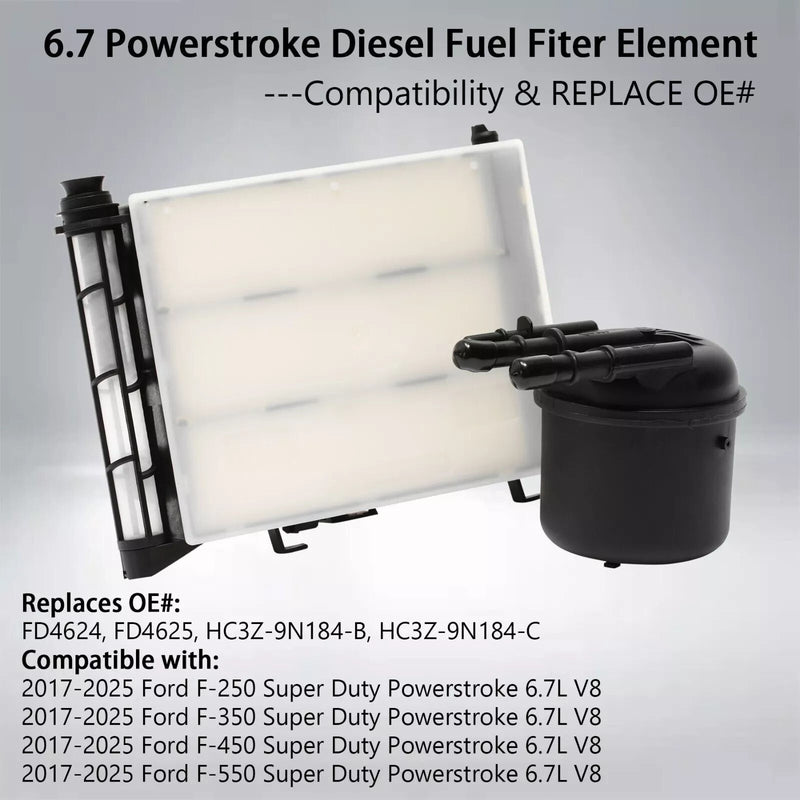 FD4625 6.7 Powerstroke Diesel Fuel Filter for Ford 2017 to 2026 F250 F350 F450