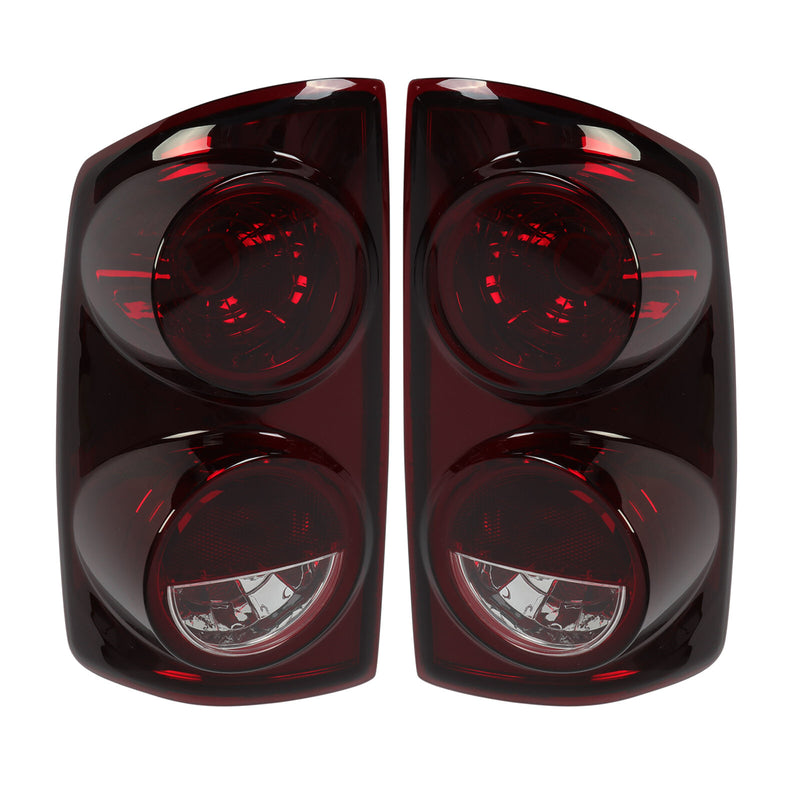 Pair Red Smoke Tail Lights Lamps for 2007-08 Dodge Ram 1500 07-09 Ram 2500 3500