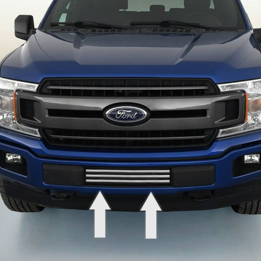 DURAFORCE Chrome Lower Grille Bumper Trim for Ford F150 2015 2016 2017 2018 2019
