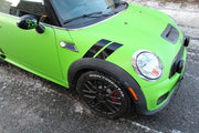 DURAFORCE 4 Dual Fender Stripe Hash Mark Decal Graphic Kit for Mini Cooper