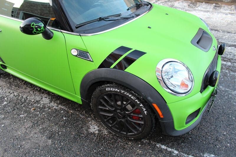 DURAFORCE 4 Dual Fender Stripe Hash Mark Decal Graphic Kit for Mini Cooper