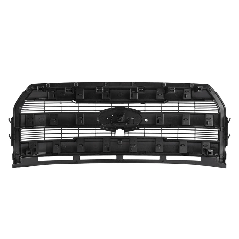 DURAFORCE King Ranch Style Front Grille W/Camera Hole Matte Black For Ford F150 2015-2017