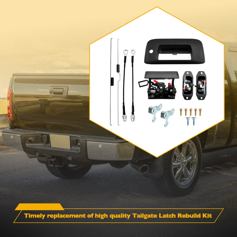 20928119 Tailgate Latch Handle Rebuild Kit for Chevy Silverado GMC Sierra 07 14