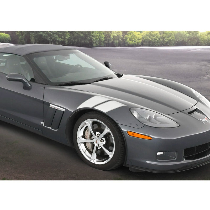 4 Inch Fender Hash Mark Stripe Decal Graphic Kit for Chevy Corvette C5 C6