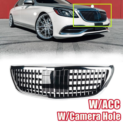 DURAFORCE Chrome Front Grille MayBach W/ACC for 2014-2020 for Mercedes Benz S-Class W222