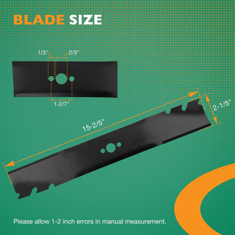 120 9500 03 Mower Mulching Blades For Toro Exmark ECKA30 22205TE 20120 4 Pack