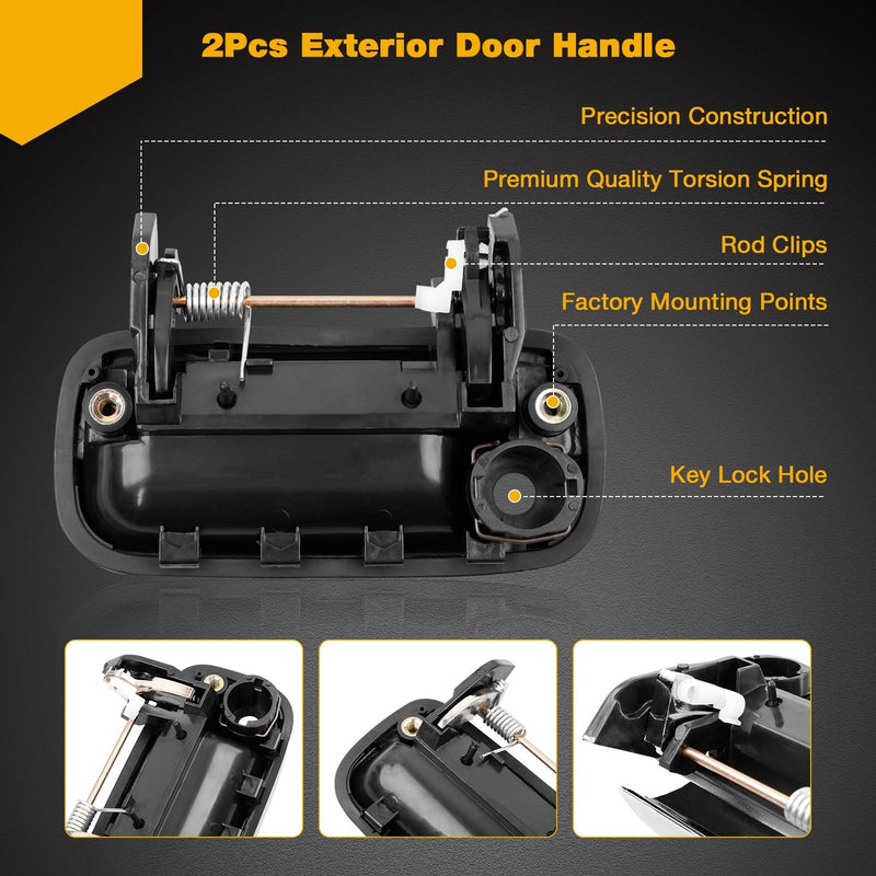 6922089111 Outside Exterior Door Handle Kit for 1989-1995 Toyota Pickup 4Runner