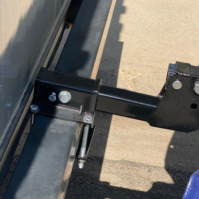 4in Square RV Bumper Receiver Adapter 2in Hitch Mount Rack Cargo Carrier Tube 2