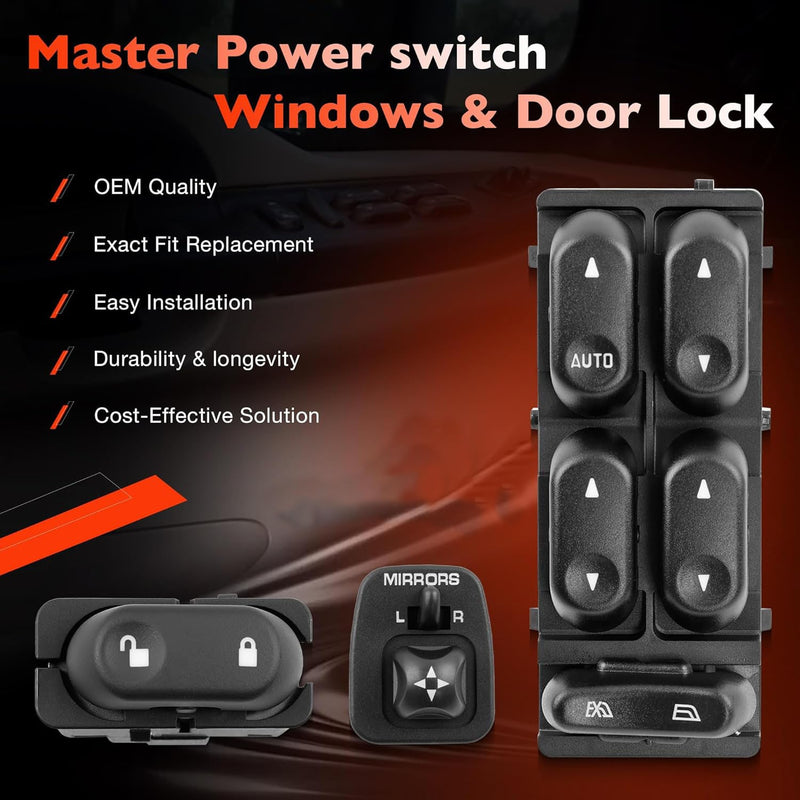 Power Window Door Lock Mirror Switch for Ford 02 05 F250 F350 F450 Excursion