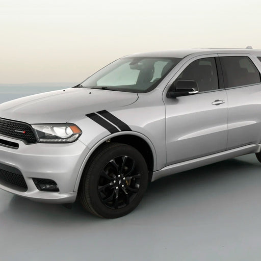 DURAFORCE 3 Inch Dual Fender Stripe Hash Mark Decal Graphic Kit for Dodge Durango