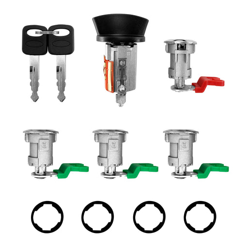 DURAFORCE 703369 Door Ignition Switch Lock Cylinder With Keys For Ford E 150 E 250 1997 18