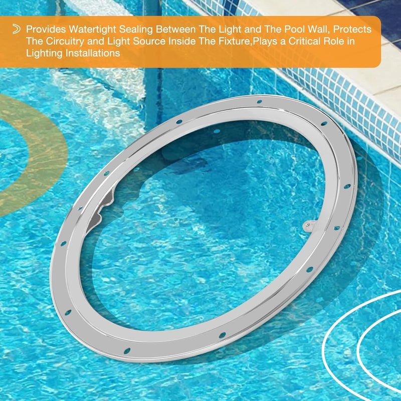10 Hole Standard Liner Sealing Ring Stainless Steel For Pentair 10 In Niches