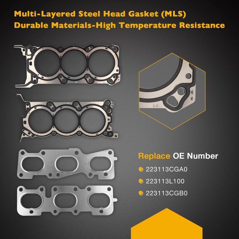 3.5L 3.3L Engine Head Gasket Set with Bolt for Kia Sedona Sorento Hyundai Santa Fe