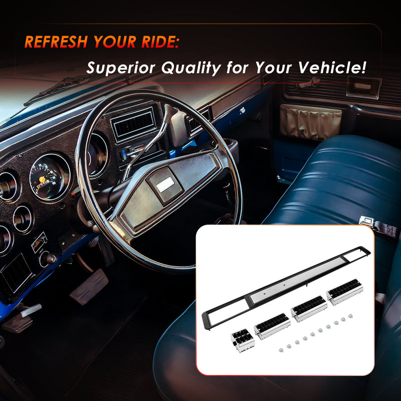 DP2560 Center Dash AC Air Vent Trim Plate For Chevy GMC Truck 1973-1980 3979751