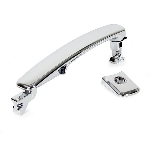 DURAFORCE Door Handle Front Driver Side Outside Exterior Chrome for Nissan Rogue 2011-2015