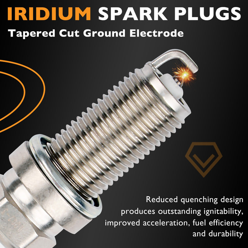Ignition Coils & Iridium Spark Plug Pack for Kia Sorento Hyundai Tucson 09 13 4