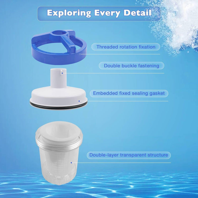 In Line Pool Leaf Catcher Canister With Basket For Hayward W560 PoolVacuum