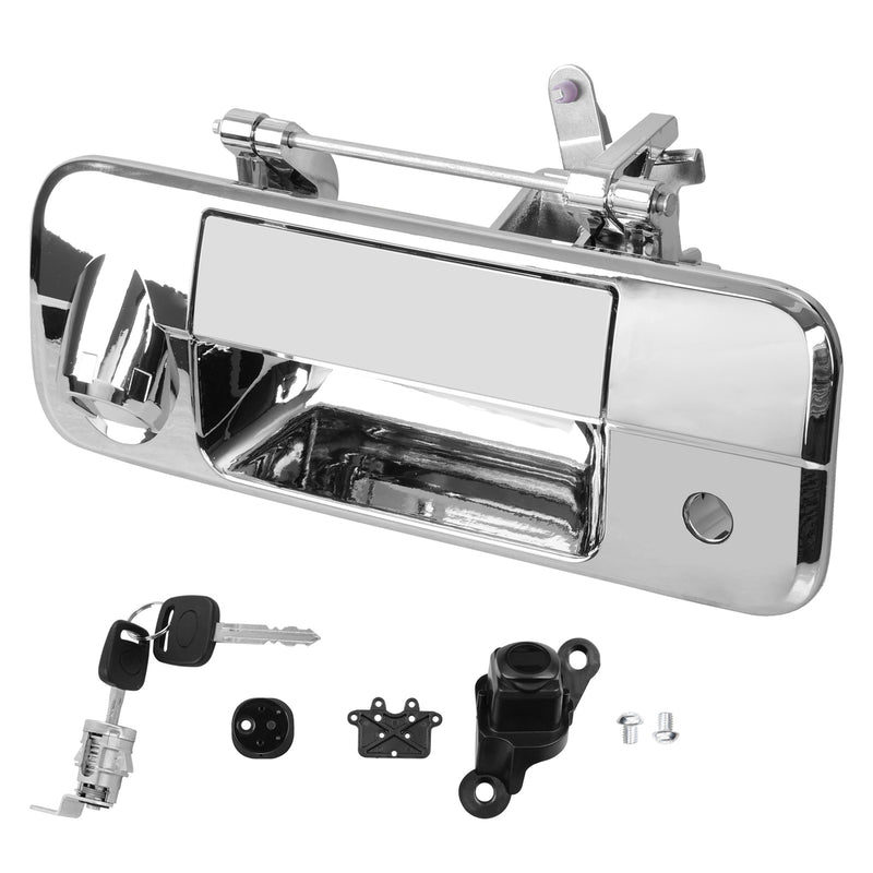 Tailgate Handle Latch With Lock Camera Accessories Kit For Toyota 2007 13 Tundra