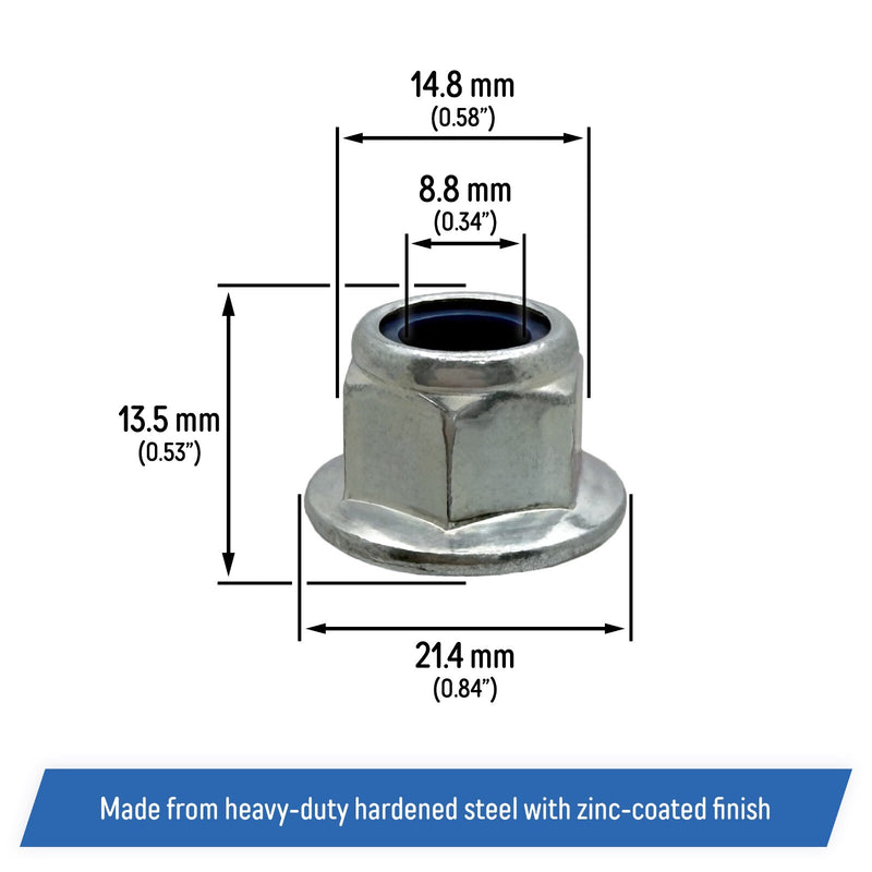 Lock Nut 10mm for John Deere Sabre SABO Great Dane Scotts ATV UTV 14M7400