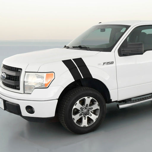 DURAFORCE 4 Inch Fender Stripe Hash Mark Decal Vinyl Sticker Kit for Ford Pickup F150