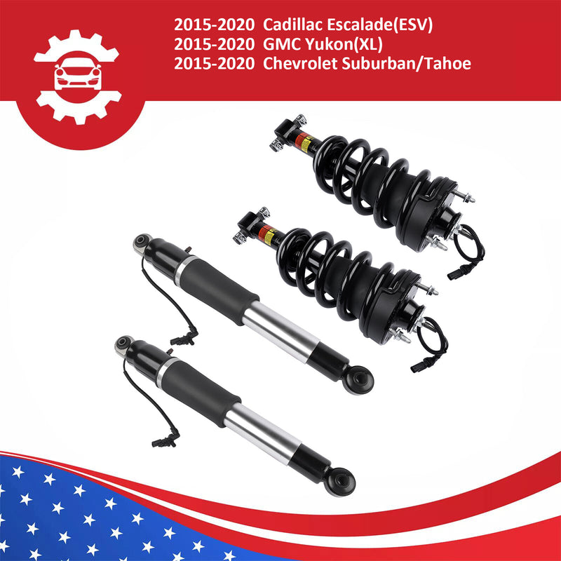 DURAFORCE FRONT Strut Assy & REAR shock Absorber for 2015-20 Escalade Suburban Tahoe Yukon