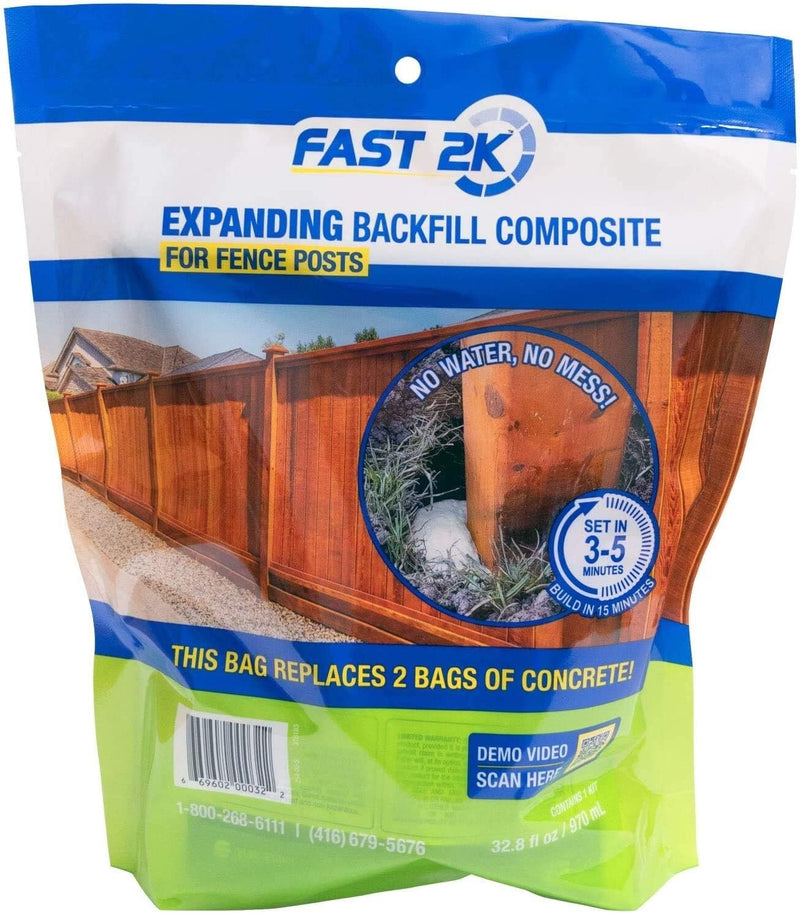 Fast 2K Fence Post Mix Concrete Alternative for Fence and Mail Post Installs 1 Pack