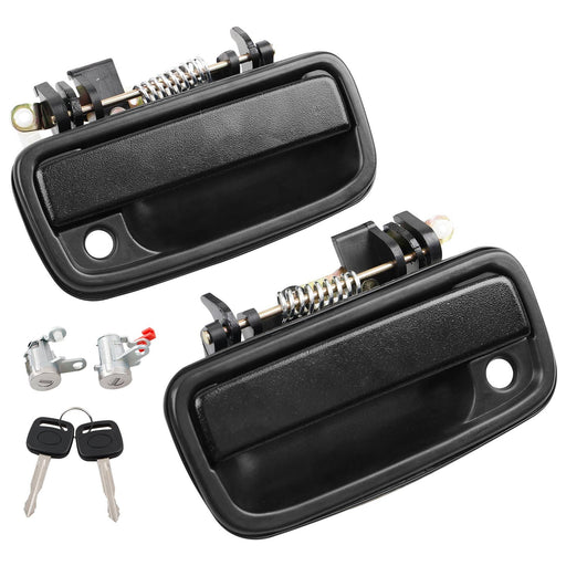 DURAFORCE Exterior Door Handles with Lock Cylinders and Key for Toyota Tacoma 1995 2004 2X