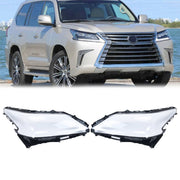 DURAFORCE Clear Left Right Replacement Headlight Lens Covers for Lexus LX570 2016 2019