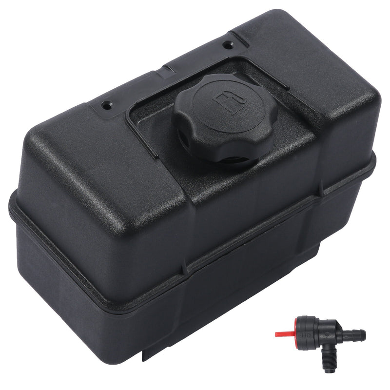 691993 4 Quart Plastic Fuel Tank with Cap Shut Off Valve for Briggs Stratt