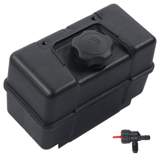 DURAFORCE 691993 4 Quart Plastic Fuel Tank with Cap Shut Off Valve for Briggs Stratt