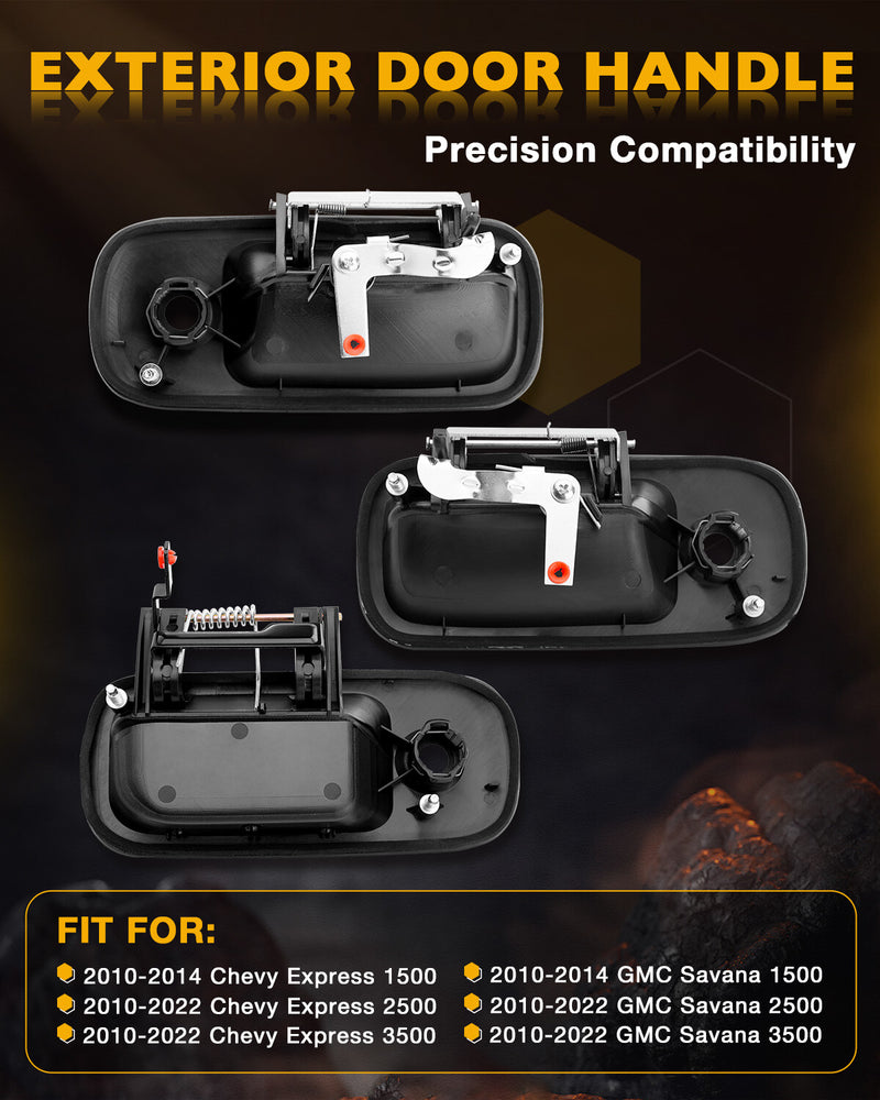 Exterior Door Handle for Chevy Express GMC Savana 1500 2500 3500 2010 2022 3PCS