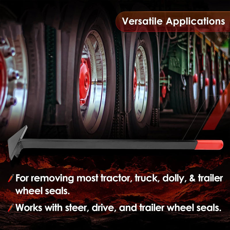 Heavy Duty Wheel Seal Puller Removal Tool for Semi Truck Trailers Tractors 30 In