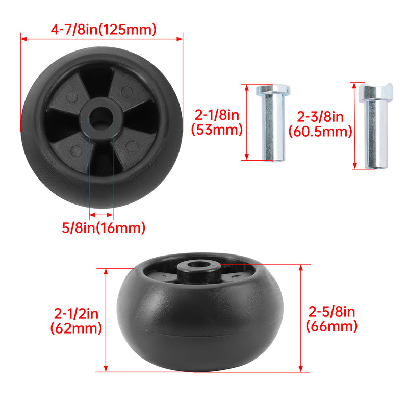 Deck Wheel Kit for John Deere Mower GT242 GT262 GT275 GX325 GX335 GX345 GX355