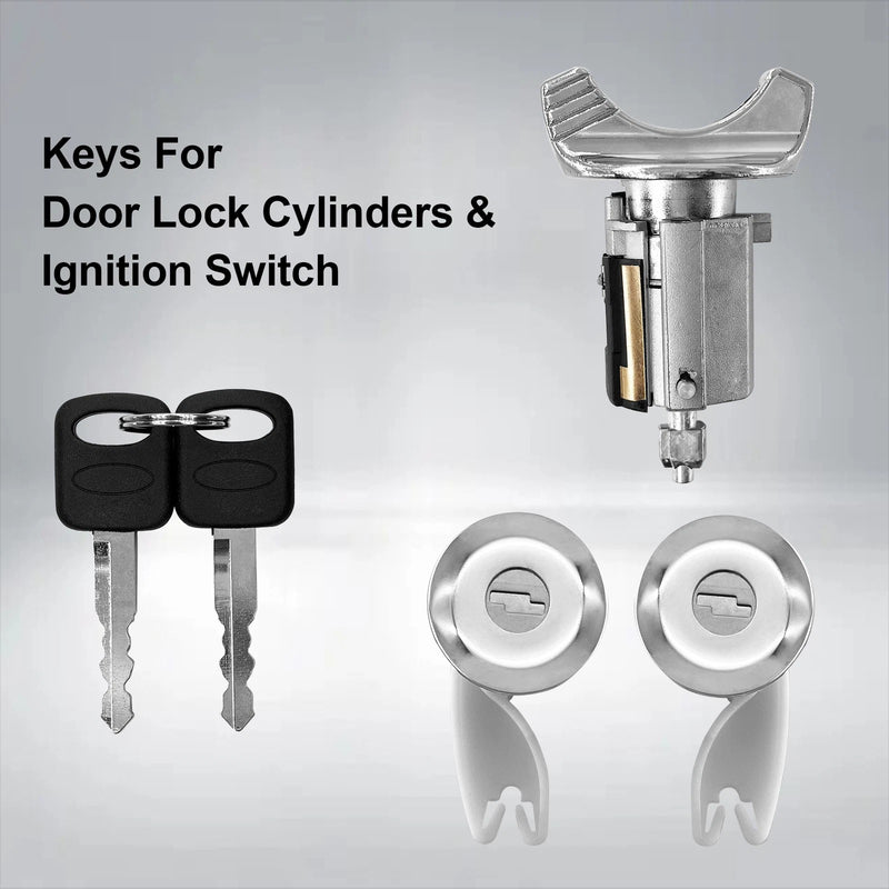 Ignition Switch & Door Lock Cylinder Set For Ford F150 F250 F350 Ranger 1990 95