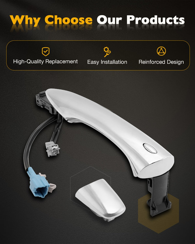 Exterior Passenger Door Handle with Smart Keyless Entry for Infiniti 08-20