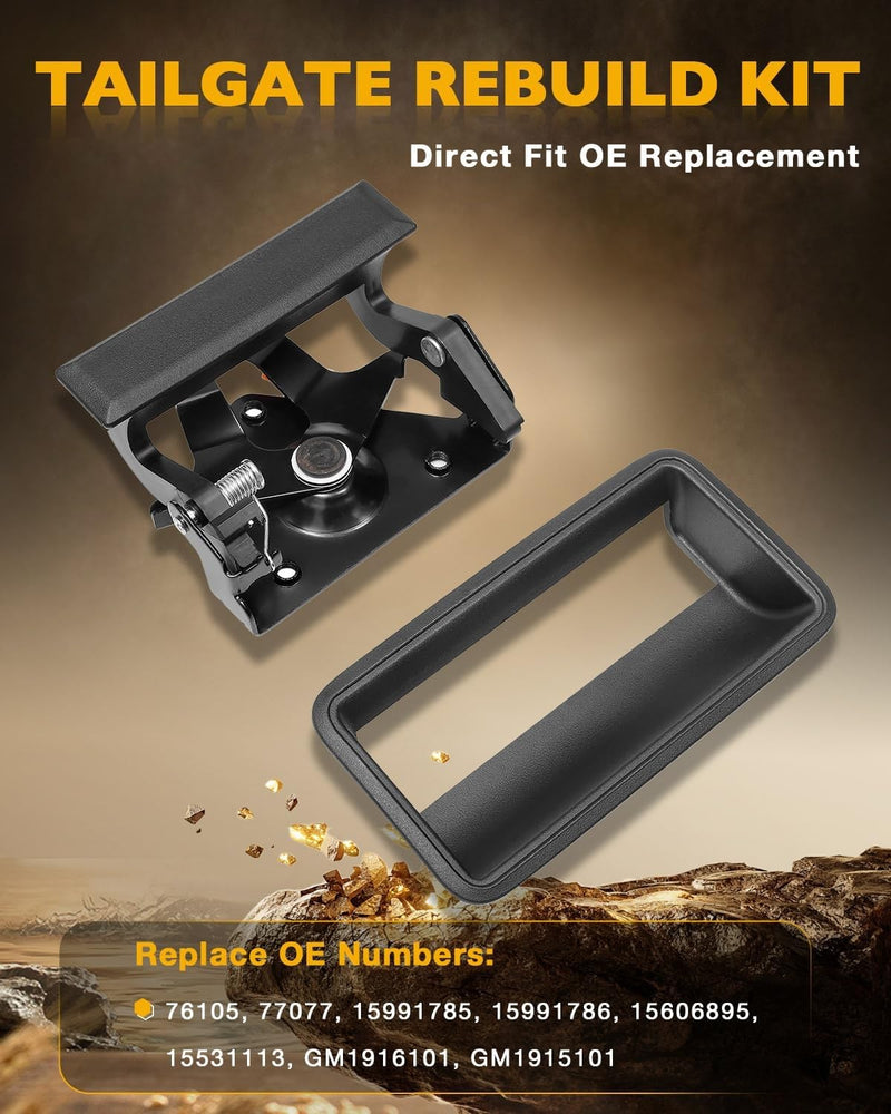 Tailgate Handle Latch Bezel Rebuild Kit For Chevy C K 1500 2500 3500 1988 2002