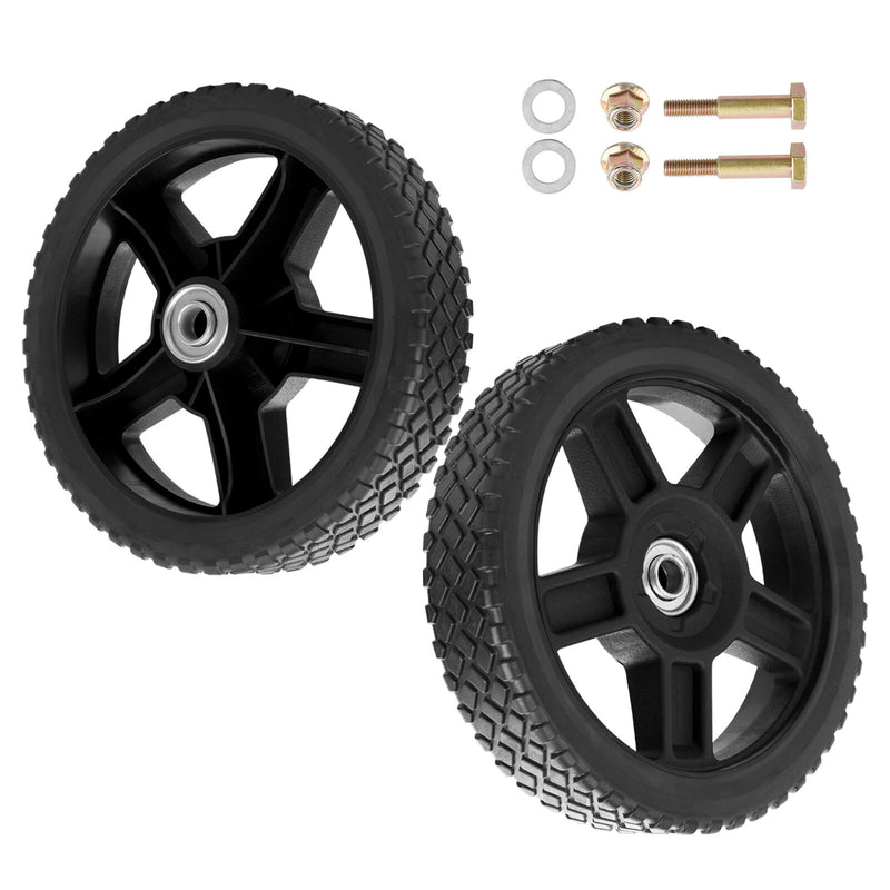 8 Inch Push Lawn Mower Plastic Wheels for Craftsman Generator Garden Tiller 2x