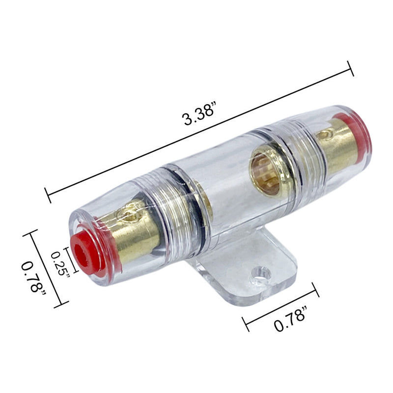 AGU Fuse Holder 10-125Amp In-Line Fuse Holder 6 8 10 AWG