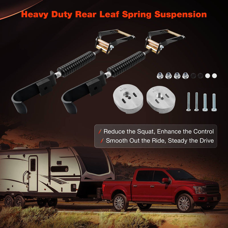 3611 YHD Rear Leaf Spring Suspension Heavy Duty Kit For Ford F150 4WD 2009 2023