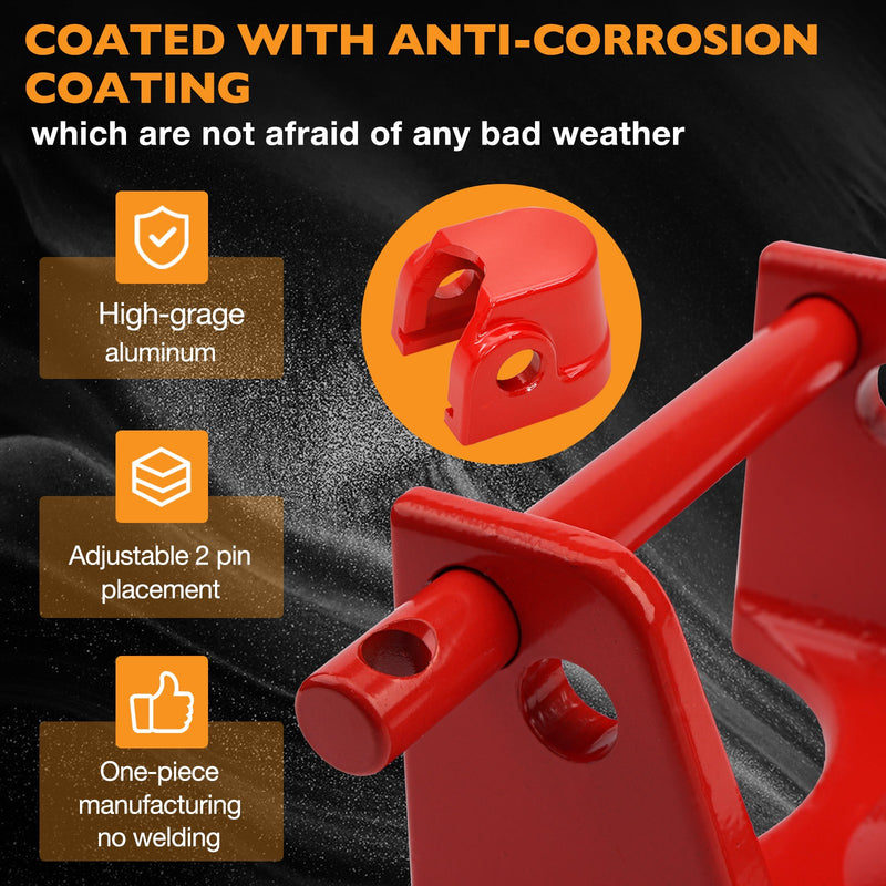 Gooseneck Trailer Hitch Lock for RV Heavy Duty Trailers 2 Key Red