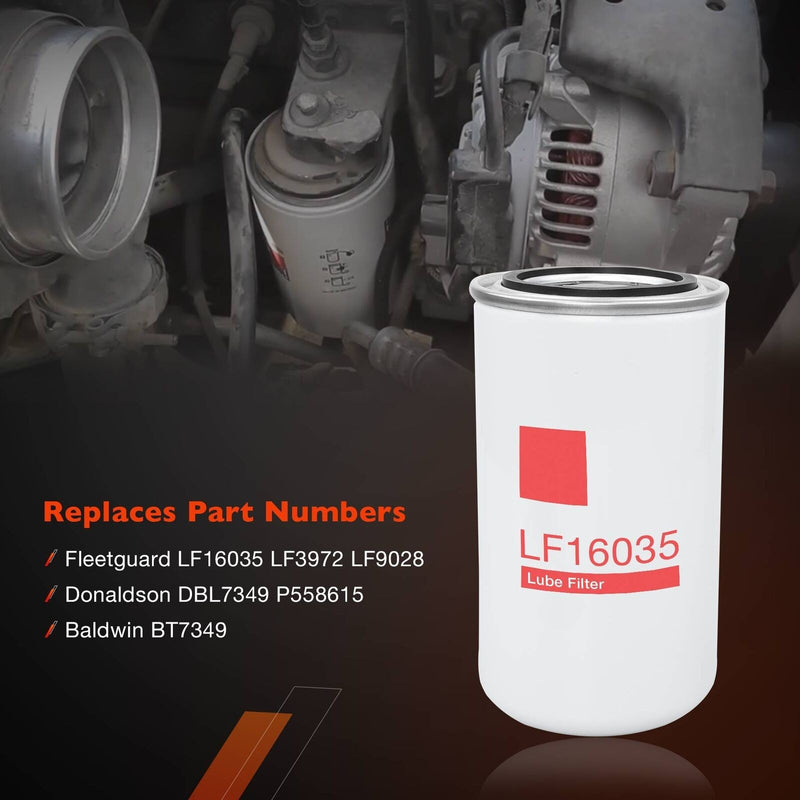 LF16035 Fuel Oil Lube Filters for 1989 2018 Dodge Ram 2500 Cummins 5.9L 6.7L 12X