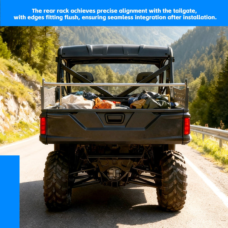 Rear Cargo Rack Bed Rack For Polaris Ranger XP 570 900 1000 Crew 15 25 Steel