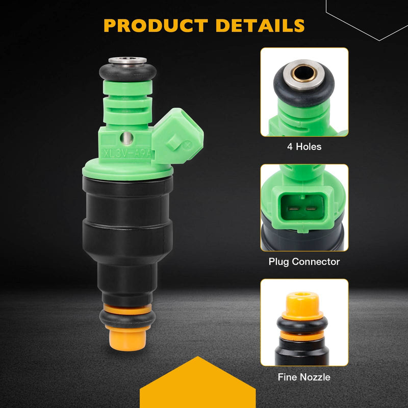 0280150558 Fuel Injectors 42LB 440cc EV1 for Chevy Camaro Ford Mustang 8 Pack