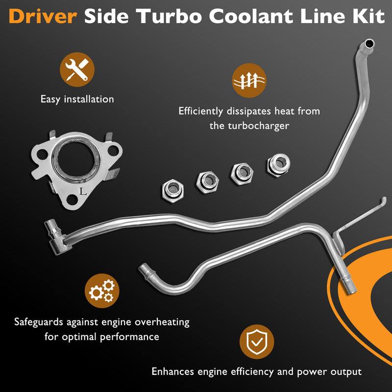 926-187 Turbo Coolant Line Kit Driver Side For 11-21 Ford F150 Transit Lincoln