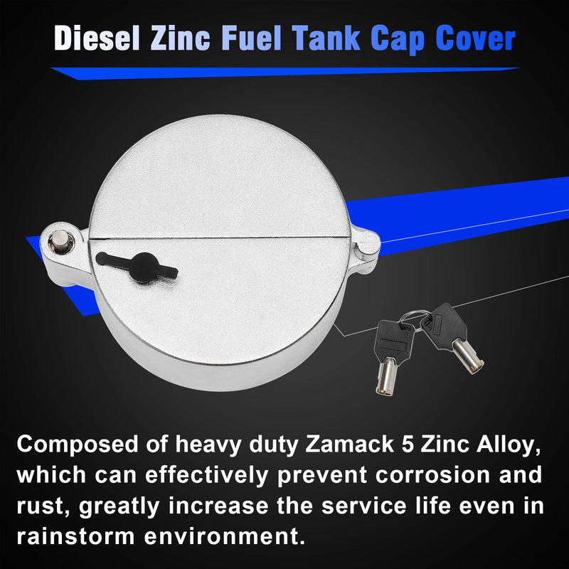 Semi Truck Locking Diesel Fuel Tank Cap Cover for Freightliner Western Star 2X