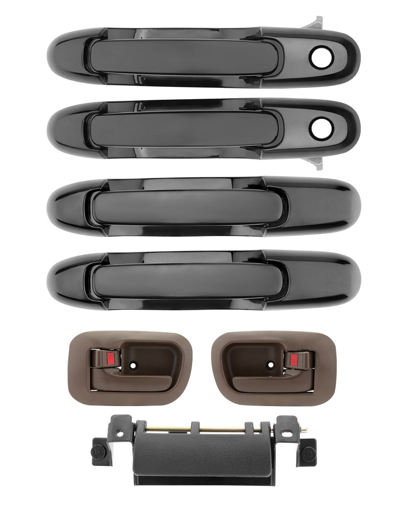 Exterior Interior Door Handle & Liftgate Handle Set for Toyota Sienna 98 03 7