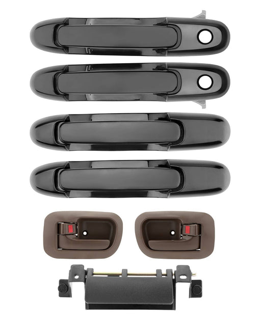 DURAFORCE Exterior Interior Door Handle & Liftgate Handle Set for Toyota Sienna 98 03 7